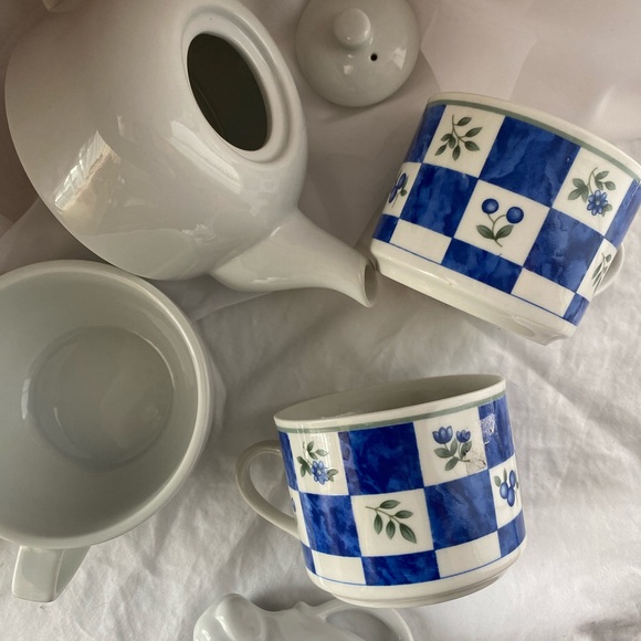 Blueberry checkered cups - Picture 3 of 4